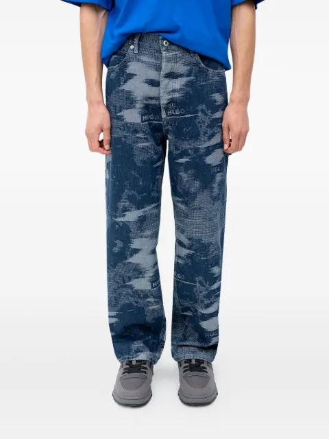 patterned jeans by HUGO BOSS