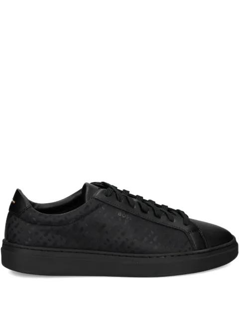 patterned leather sneakers by HUGO BOSS