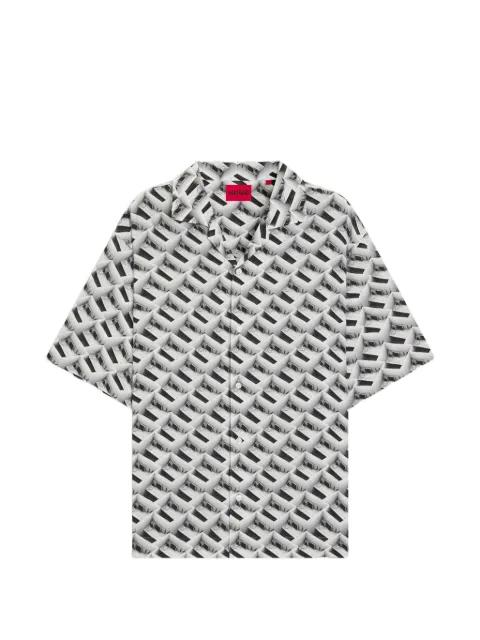 patterned short-sleeve shirt by HUGO BOSS