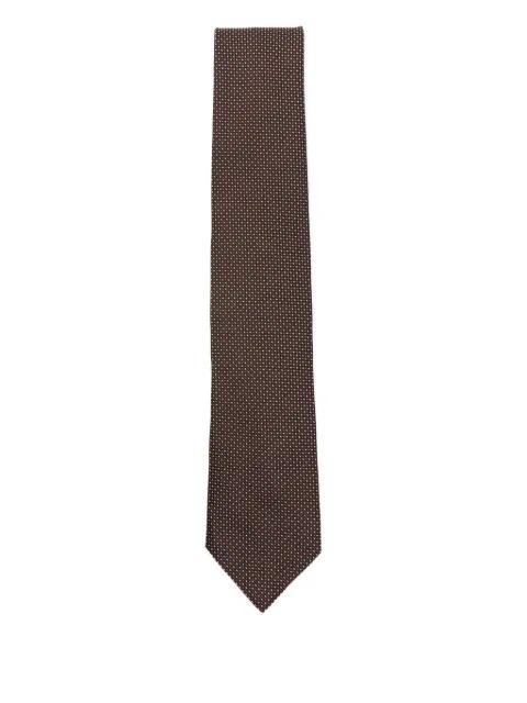 patterned silk tie by HUGO BOSS