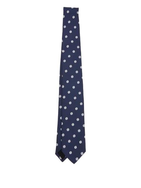 patterned silk tie by HUGO BOSS