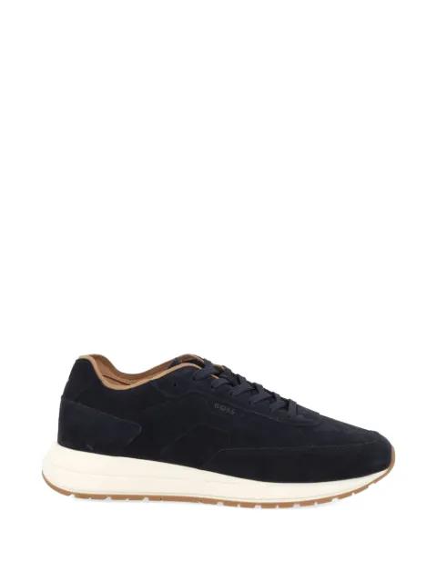 perforated suede sneakers by HUGO BOSS