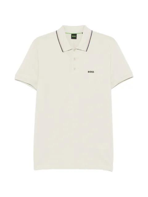 piped cotton polo shirt by HUGO BOSS
