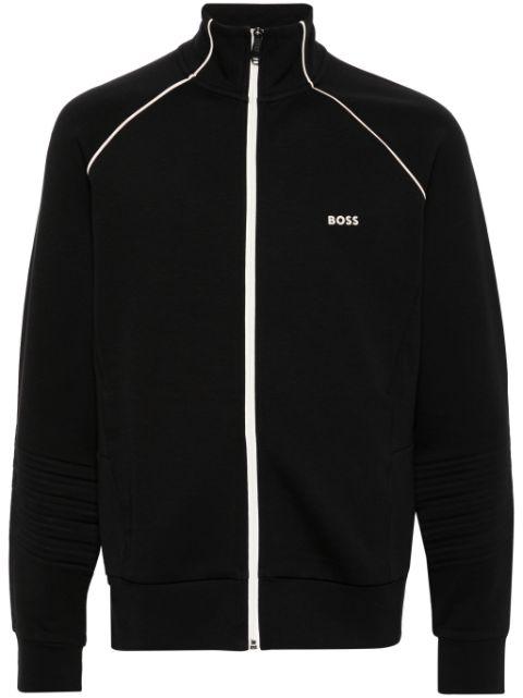 piped-trim detail track jacket by HUGO BOSS