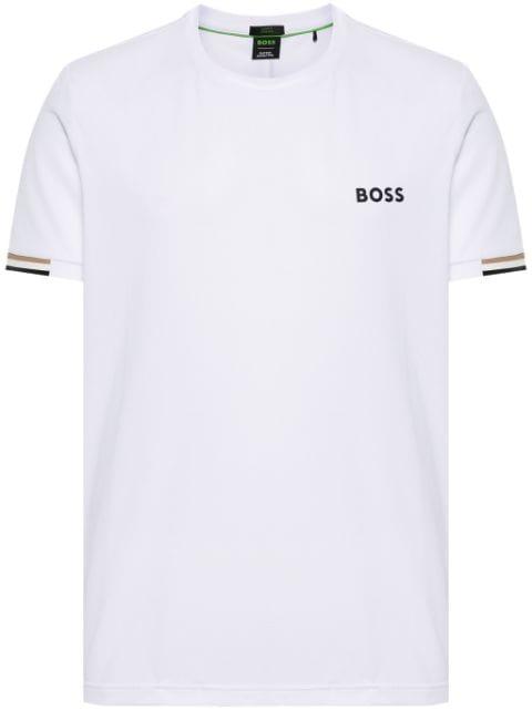 piqué-weave performance T-shirt by HUGO BOSS