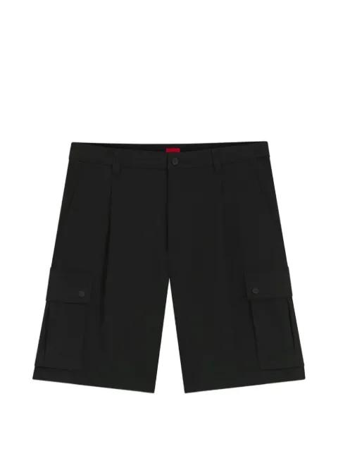 pleated cargo shorts by HUGO BOSS