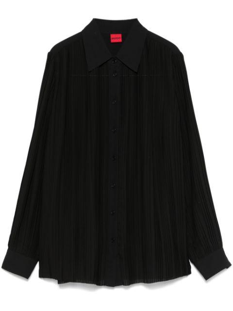 pleated shirt by HUGO BOSS