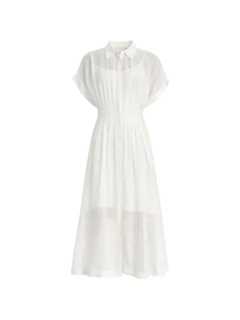 pleated shirt midi dress by HUGO BOSS