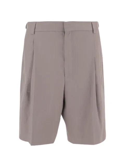 pleats hemp shorts by HUGO BOSS