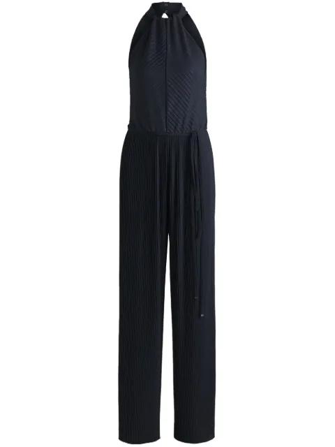 plissé-effect sleeveless jumpsuit by HUGO BOSS