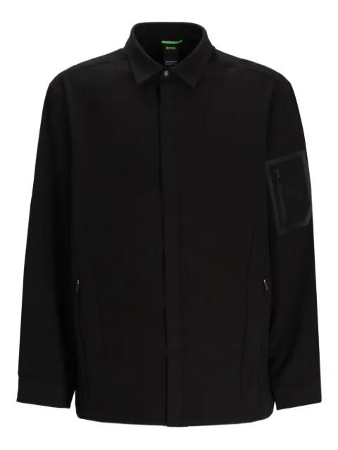 pocket-detail shirt jacket by HUGO BOSS