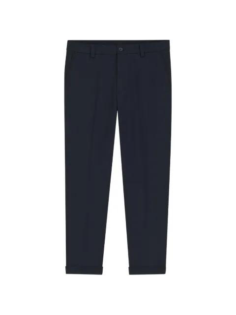 pressed-crease turn-up trousers by HUGO BOSS