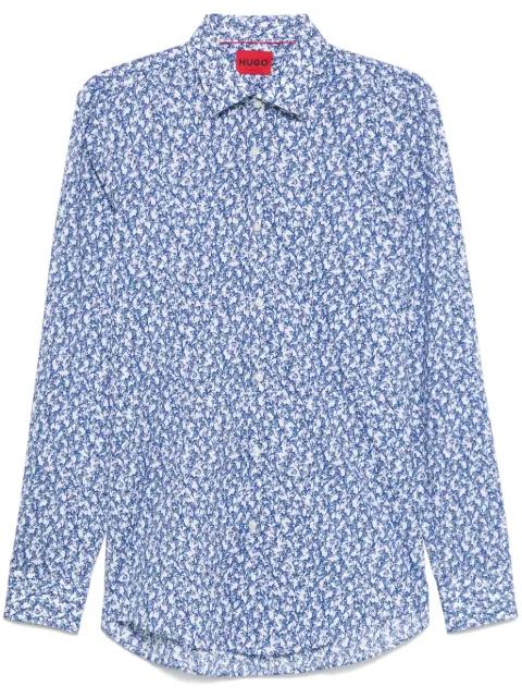 printed cotton shirt by HUGO BOSS