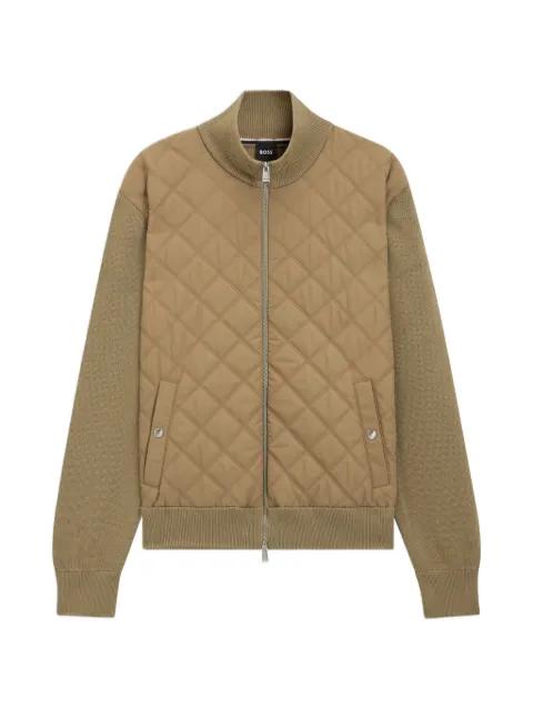 quilted zip-up jacket by HUGO BOSS