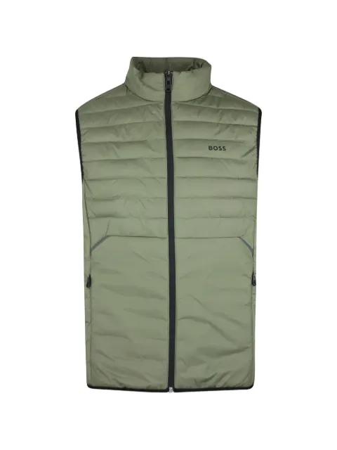 quilted zip vest by HUGO BOSS