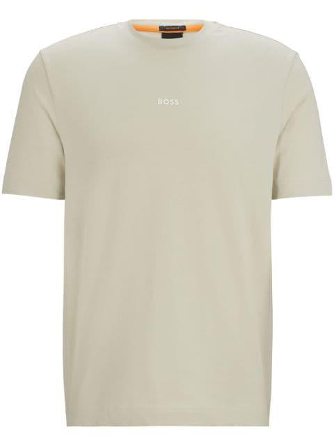 raised-logo cotton T-shirt by HUGO BOSS