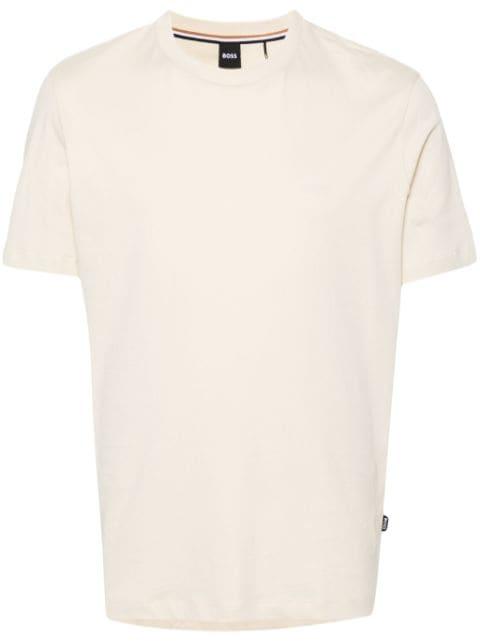 raised-logo cotton T-shirt by HUGO BOSS