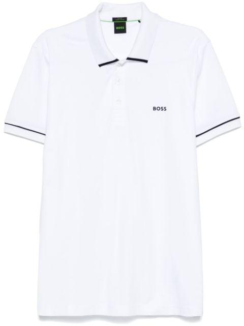 raised-logo polo shirt by HUGO BOSS