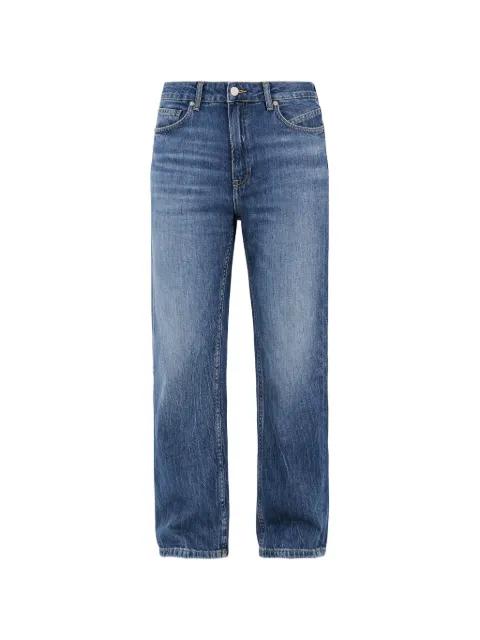 regular-fit jeans in blue marbled denim by HUGO BOSS