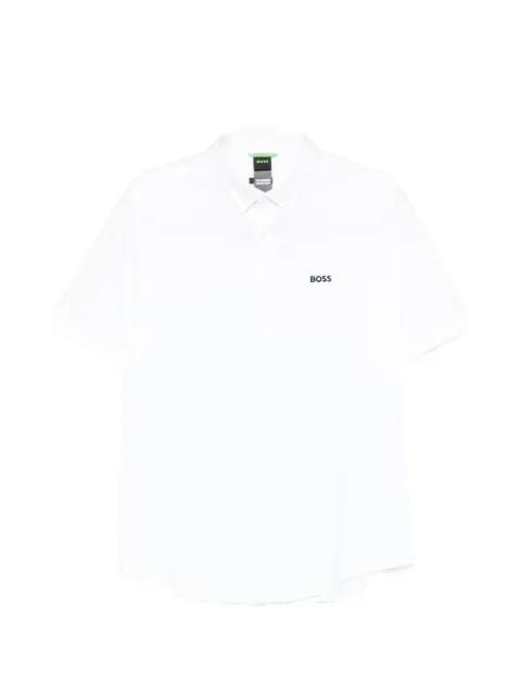 regular-fit shirt in cotton jersey by HUGO BOSS
