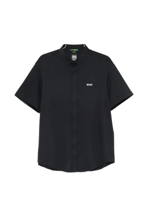 regular fit shirt in wrinkle-resistant cotton jersey by HUGO BOSS
