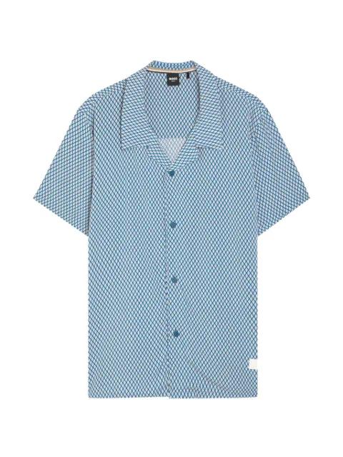 regular-fit shirt with all-over print by HUGO BOSS