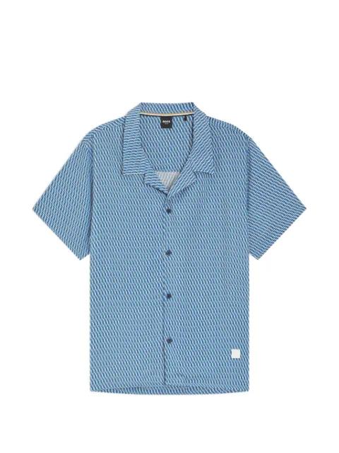 regular-fit shirt with all-over print by HUGO BOSS