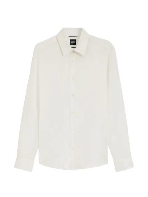 regular-fit stretch-fabric shirt by HUGO BOSS