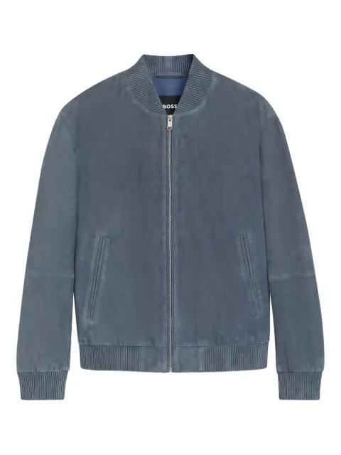 regular fit suede jacket by HUGO BOSS