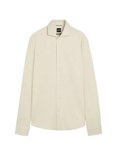 regular shirt in cotton poplin by HUGO BOSS