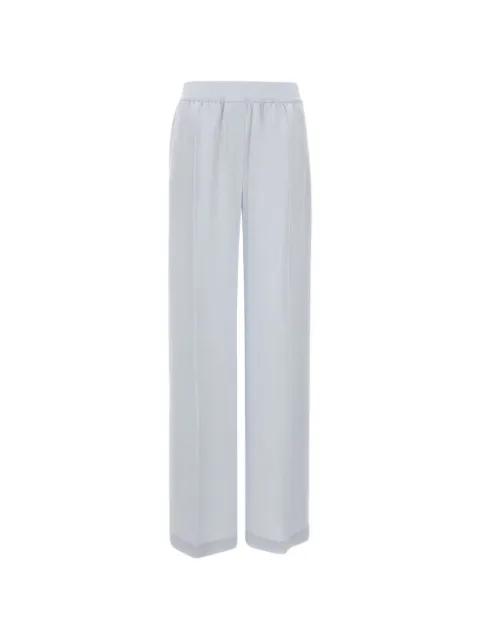 relaxed-fit trousers in fluid crepe by HUGO BOSS