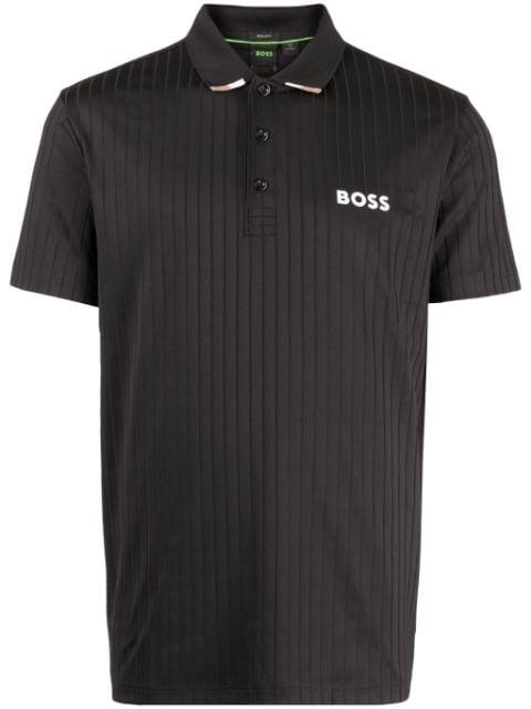 ribbed polo shirt by HUGO BOSS
