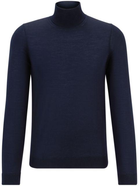 rollneck knitted sweater by HUGO BOSS