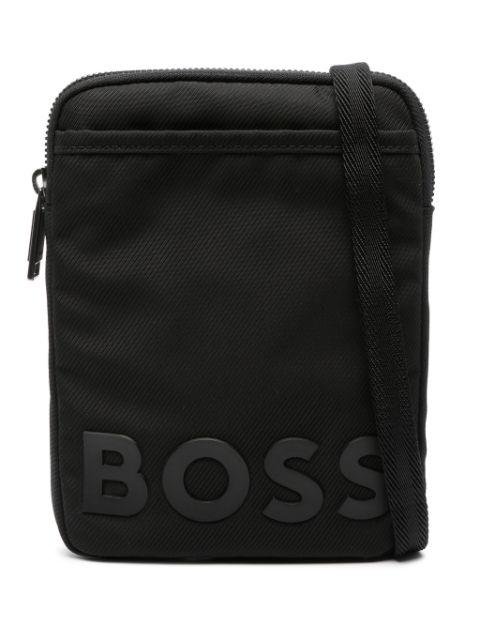 rubberised-logo messenger bag by HUGO BOSS