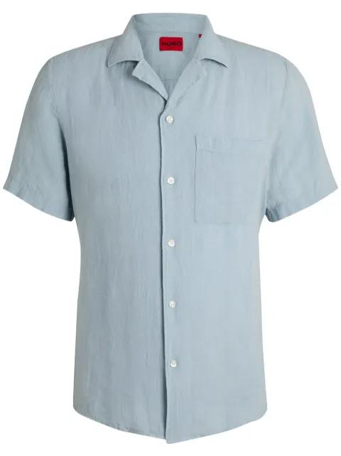 short-sleeve button-up shirt by HUGO BOSS