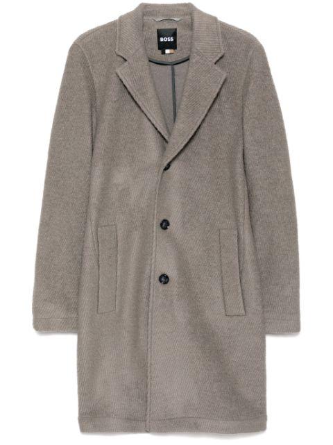 single-breasted coat by HUGO BOSS