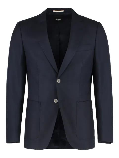 single-breasted notched-lapel jacket by HUGO BOSS