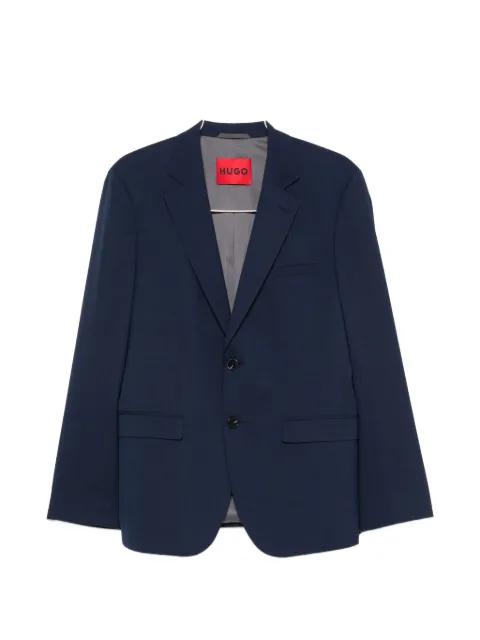 single-breasted notched-lapels blazer by HUGO BOSS