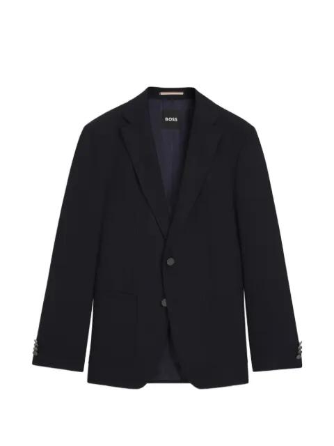 single-breasted patch-pocket blazer by HUGO BOSS