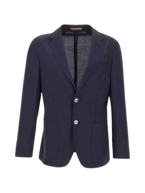 single-breasted seersucker blazer by HUGO BOSS