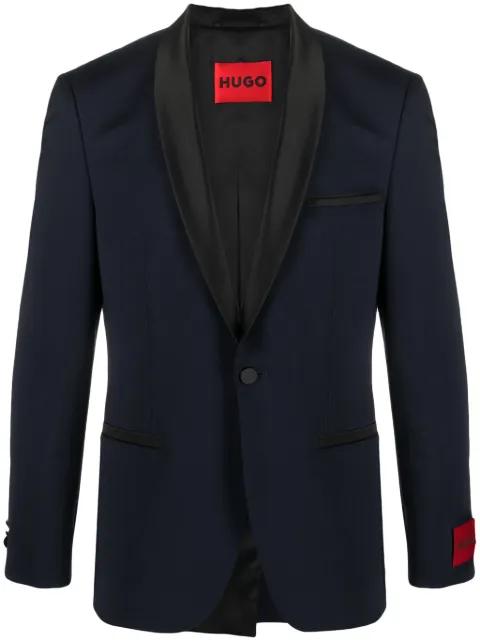 single-breasted tuxedo blazer by HUGO BOSS