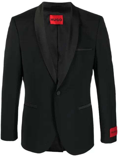 single-breasted tuxedo blazer by HUGO BOSS