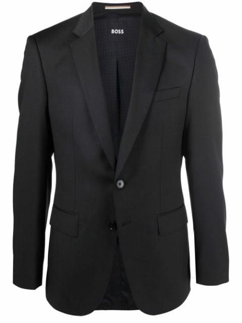 single-breasted virgin wool blazer by HUGO BOSS