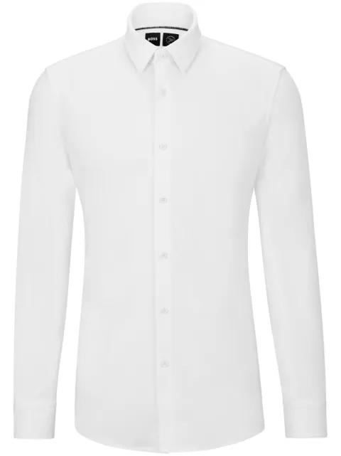 slim-fit shirt in a performance-stretch cotton blend by HUGO BOSS