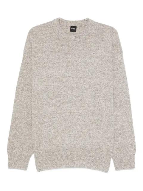 speckled wool sweater by HUGO BOSS