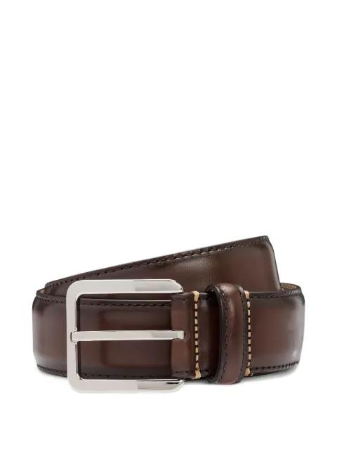 square-buckle leather belt by HUGO BOSS