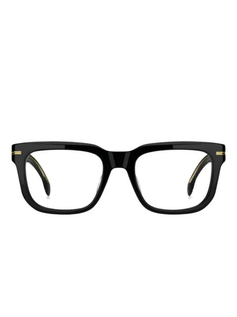 square-frame glasses by HUGO BOSS