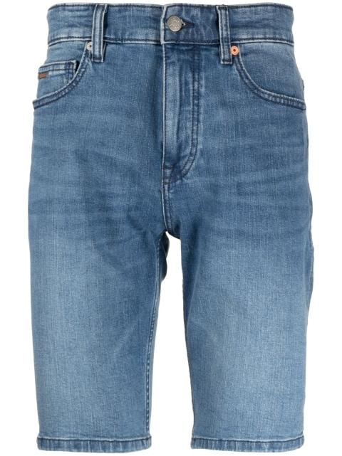 straight-leg denim shorts by HUGO BOSS