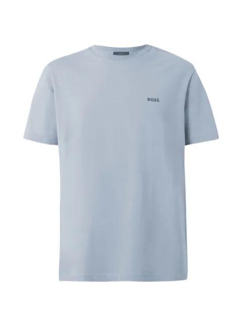 stretch-cotton T-shirt with logo detail by HUGO BOSS