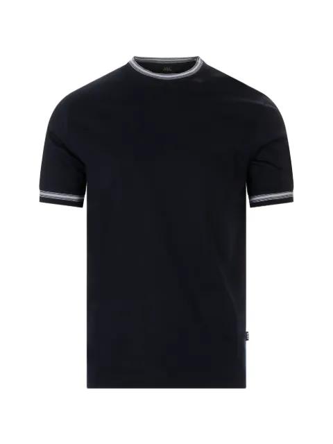 stripe-trim T-shirt by HUGO BOSS